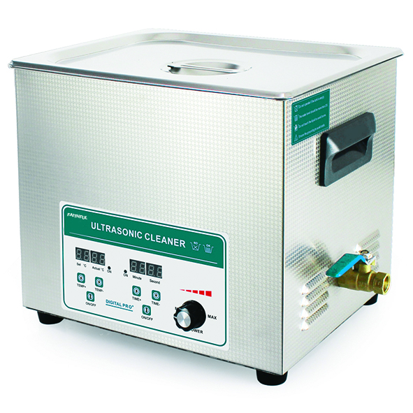 Nettoyeur à ultrasons -Modèle à puissance réglable, avec minuterie et chauffage